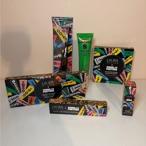 NEW Laura Geller x Wheel of Fortune 6 Pc Makeup Bundle Palette Primer Lipstick